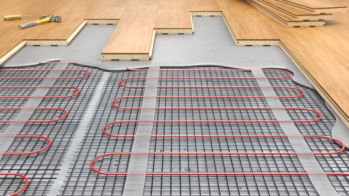 Pose de plancher chauffant en Indre-et-Loire